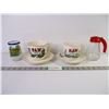 Image 1 : Vintage MAW and PAW Come Git Your Coffee Mug and Saucer Set-Japan and Welch's Jam Jar and Creamer