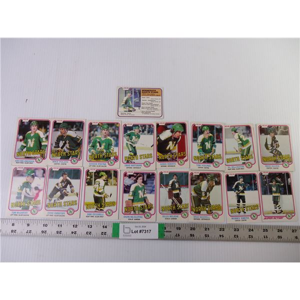 1981-82 as is OPC (19) Minnesota North Stars-some doubles-rookie Beaupre and Ciccarelli