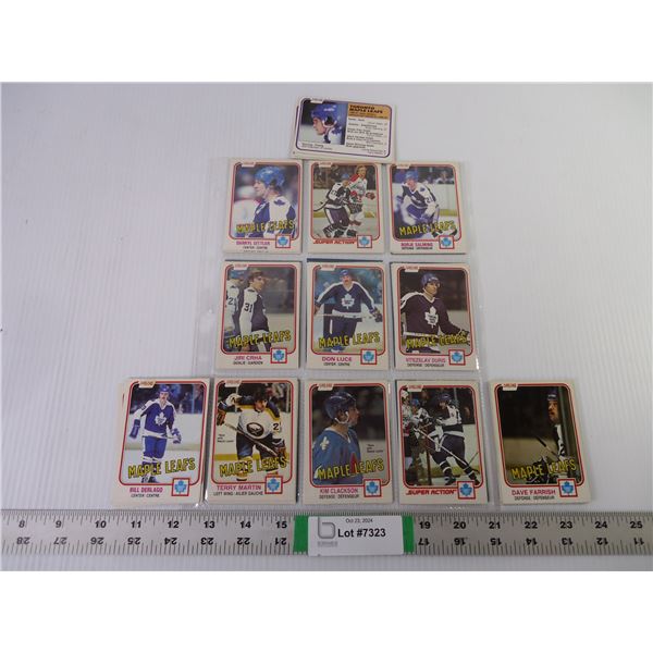 1981-82 as is sleeve of (21) Toronto Maple Leaf Cards-some doubles-authentic