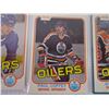 Image 3 : 1981-82 as is sleeve of (13) Edmonton Oiler Cards-includes Coffey and Kurri Rookie Cards-authentic