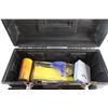 Image 6 : Large Plastic Tool Box with Assorted Tools - Box Cutter, Scissors and Wrenches 21'' x 10''