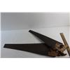 Image 6 : (2) Hand Saws and Carpenter's Square