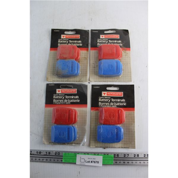 (4)Packs of Motomaster Quickrelease Battery Terminals - New