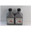 Image 4 : (2) Amsoil High Performance 4-Cycle Motorcycle Engine Oil Bottles - Sealed, Cannot Be Shipped