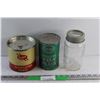 Image 1 : Saskatchewan Honey Tin,. Esso Essolube HDX Plus Motor Oil Can - Sealed and Pickling Jar