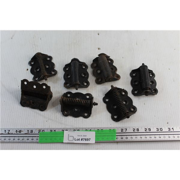 (7) Antique Screen Door Hinges