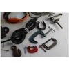 Image 3 : C Clamps, Door Spring, Cords, Hooks and Assorted Hardware