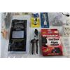 Image 3 : Pruning Shears, Attachment Plugs. Glue Traps for Mice, Brush, Hardware and Assorted Items
