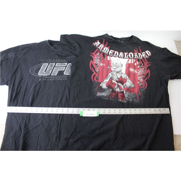 UFC Ultimate Fighting T-shirt (looks like a Lg) - MMA Armed & Loaded T-shirt (Size XL)