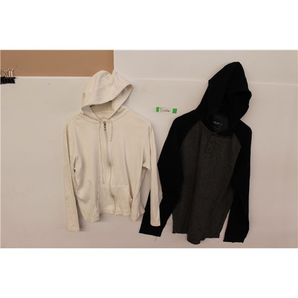 Colby Long Sleeved Hooded Sweatshirt (Size XL) - White Hoodie (Size XL)