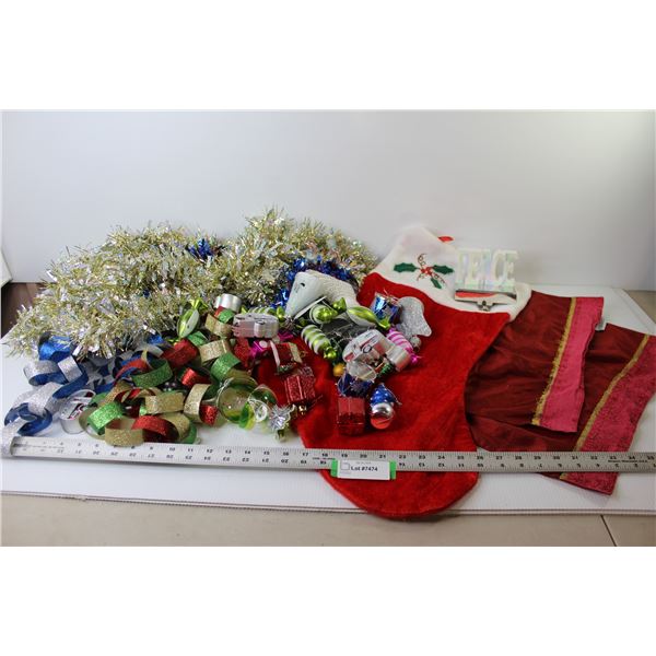 Garlands - Paper Chain - Ornaments - Place Mats - Large Stocking - Peace Stocking Hook