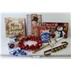 Christmas Items - (3) Wall Hangers - Ring of Bells - Misc. Items