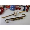 Image 4 : Christmas Items - (3) Wall Hangers - Ring of Bells - Misc. Items