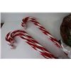 Image 5 : Christmas Items - Snowman Wreath - (6) Candle Lights - (3) Stockings