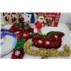 Image 2 : Christmas Items - Signs, Decor Items, Tinsel