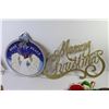 Image 5 : Christmas Items - Signs, Decor Items, Tinsel