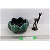 Image 1 : Blue Mountain Pottery Candy Dish, Small Ceramic Deer Ornament