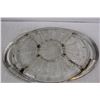 Image 5 : Glass Double Handled Divided Serving Tray