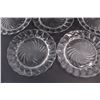 Image 2 : (5) Vintage Dominion Clear Glass Swirl Plates w/ Juicer