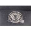Image 5 : (5) Vintage Dominion Clear Glass Swirl Plates w/ Juicer