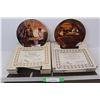 Image 1 : (2) Edwin M Knowles China Co. Collector Plates, Both w/ Certificate Of Authenticity