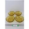 Image 1 : (4) Vintage PasaBache Amber Glass Bowls