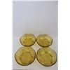 Image 2 : (4) Vintage PasaBache Amber Glass Bowls