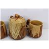 Image 3 : (2) Corn Cob Cups w/ Teapot, Made In Japan - Some Crazing
