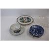 Image 2 : (10) Various Collector Plates And Cups, Library Blue, Capilano, Misc.