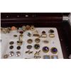 Image 5 : Brief Case Full Of Assorted Costume Jewellery, Rings Pins, Cufflinks, Misc.
