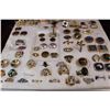 Image 6 : Brief Case Full Of Assorted Costume Jewellery, Rings Pins, Cufflinks, Misc.