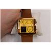 Image 5 : Skmei Men's Digital Watch Gold Face w/ Brown Band- NIB- Cannot Guarantee Authenticity