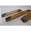 Image 4 : (3) Vintage Folding Measuring Tapes