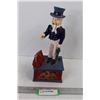 Image 1 : Uncle Sam Cast Iron Piggy Bank- 11.5'' Tall