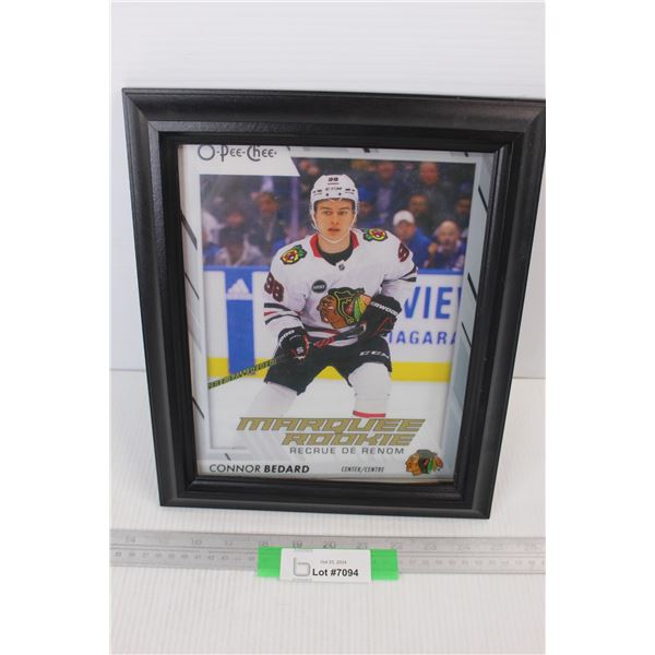 Conner Bedard Enlarged Framed Rookie Card PRINT- 10.5'' x 12.5''