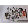 Image 1 : Lot: File, Assorted Drill Bits, Bottle Openers, Various Sockets, Hose Clamps, Misc.