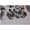 Image 2 : Lot: File, Assorted Drill Bits, Bottle Openers, Various Sockets, Hose Clamps, Misc.