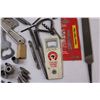 Image 6 : Lot: File, Assorted Drill Bits, Bottle Openers, Various Sockets, Hose Clamps, Misc.