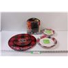 Image 1 : Lot: Woods Heavy Duty Timer (NIB), Disposable Dinner Plates, Xmas Serving Plates
