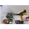 Image 3 : (12) Miniature Building Block Dinosaurs, (3) Building Sets, Dinosaur and Tote Box