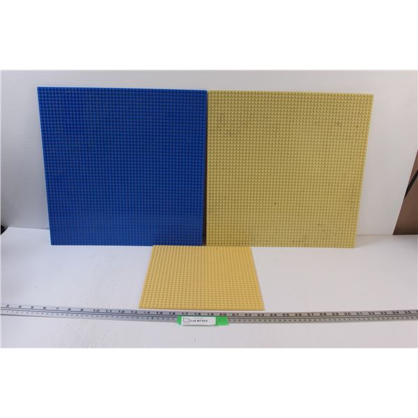 (2) Square Building Block Bases 15.75" (1) 10"