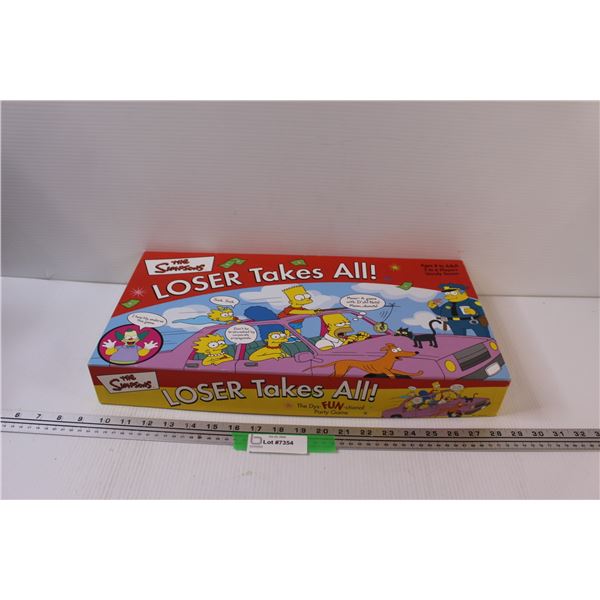 Simpsons "Loser Takes All" Board Game - as is
