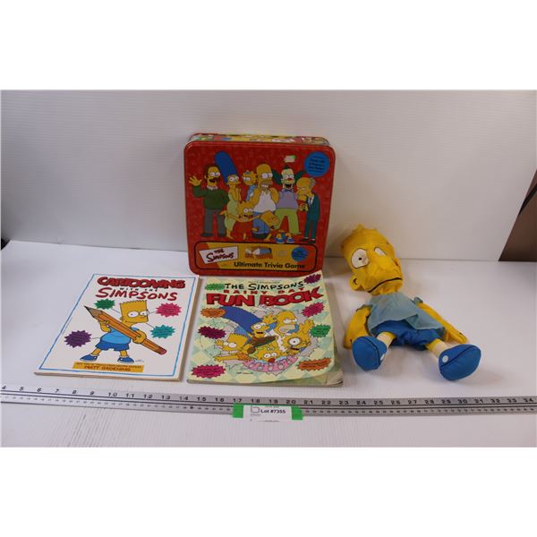 Simpsons Trivia Game, Cartoon Draw, Activity Book, Wind Sock