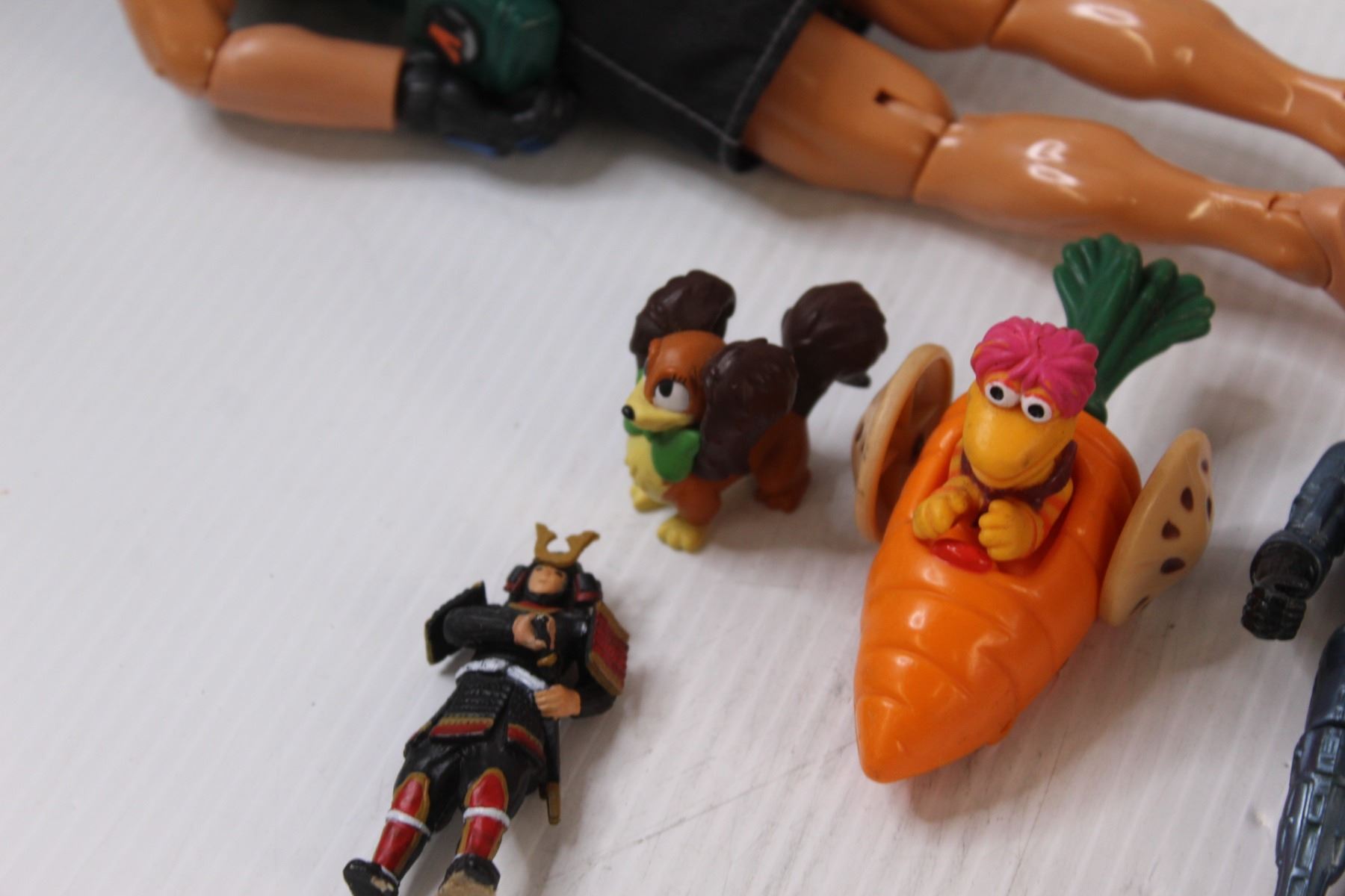 (3) 1998 Hasbro Action Figures 12.5" Tall, (4) 6" Misc. Bodnarus