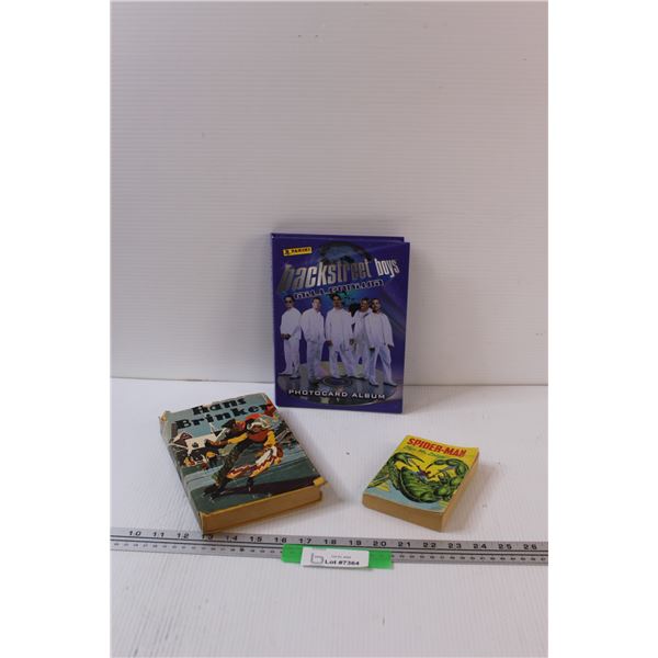 (2) Vintage Books: Spider-Man Mini Book & Hans Brinker, Backstreet Boys Photocard Album