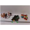 (5) Looney Toons Toy Figurines, (9) McDonalds Retro Happy Meal Toys, Assorted Army Toys