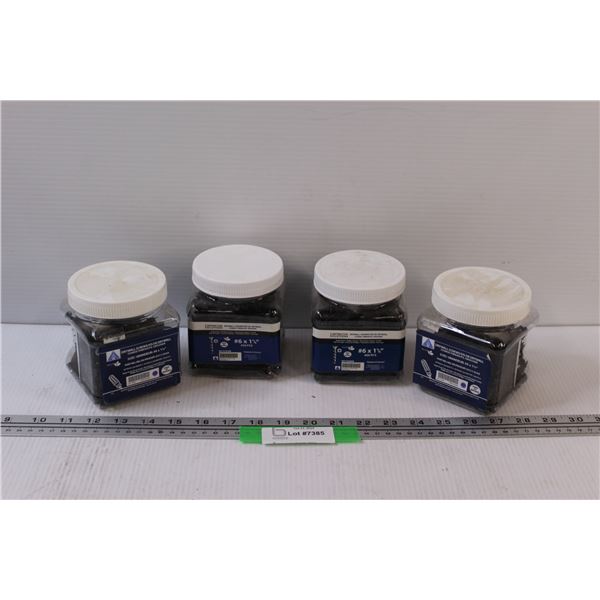 (4) Quality Drywall Screws: (2) #6 x 1.25", (2) #6 x 1-5/8"