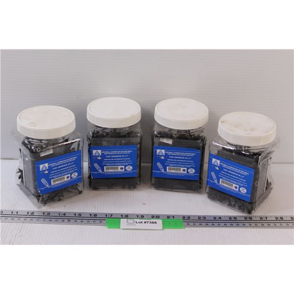 (4) Quality Drywall Screws: #8 x 3"
