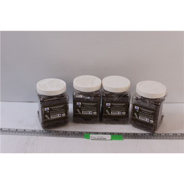 (4) Brown Wood Screws (#8 x 1.25")