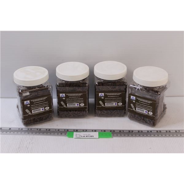 (4) Brown Wood Screws (#8 x 1.25")